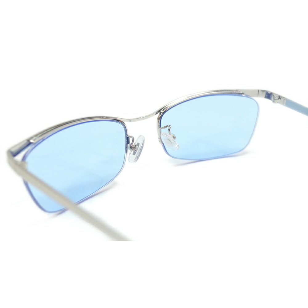 Солнцезащитные очки Модные очки Half Rim Brow Blow Slightly Evil Oraora Strong Face Светлые цветные линзы Светлый цвет Серебряный Дымчатый Золотой Коричневый Зеркальный Серый