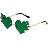 MGparty St. Patrick's Day Shamrock Glasses Irish Lucky Green Clover Sunglasses Saint Patricks Accessories Party Favor