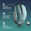 Ngs evo rust ice - souris sans fil rechargeable 2,4ghz,touches silencieuses,3 niveaux de résolution, conçue pour les droitiers, bleu