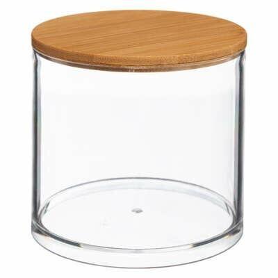 Selena Round Container Bamboo Lid Light