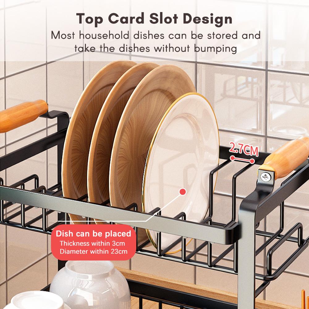 Полка для сушки посуды Набор сушилок для посуды Трехъярусные полки для посуды со съемной сушилкой Полка для палочек для еды Чаша