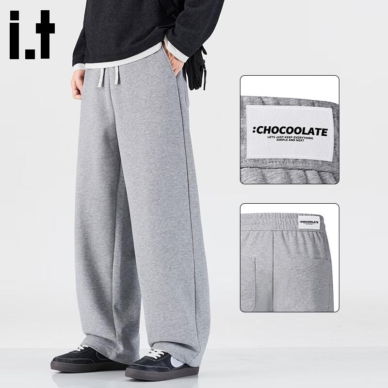 CHOCOOLATEit Мужские зимние прямые повседневные брюки из плюша