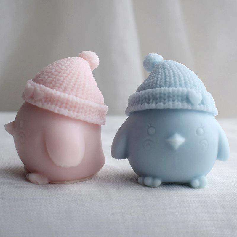 Милый мультяшный цыпленок силиконовые формы для свечей своими руками мини-животное мыло ароматерапия гипс изготовление домашнего декора поделки