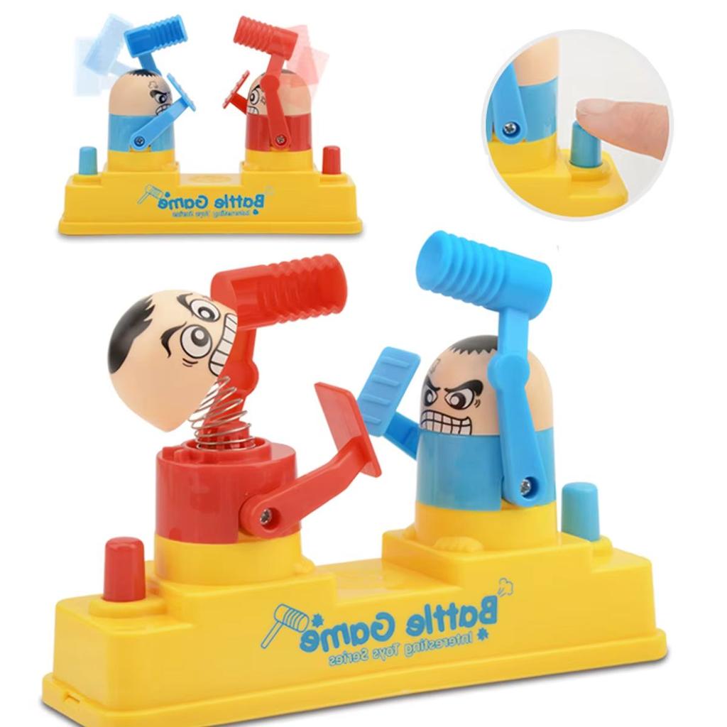 Мини Красный Синий Голова Касание Двойная Игрушка - Интерактивная Игровая Машина Боевая Игра Атака Пальцем Защита Родитель-Ребенок Для Детей