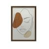 Calm Femininity In Line Calm Femininity In Line, 30X40 Cm, Dark Brown Wooden Frame, 230 Gsm Matte Paper