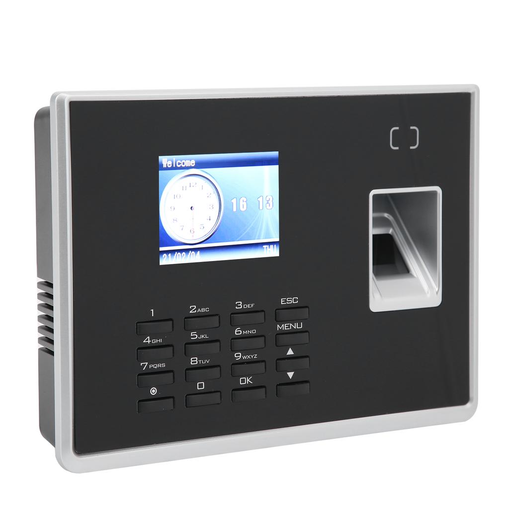 Машина для регистрации посещаемости по отпечаткам пальцев и паролю, цветной экран TFT 2,4 дюйма, регистратор для регистрации сотрудников
