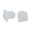 50pcs Car White Clips Square Fasteners Retainer Fits For Fender Bumper Door Trim Panel Replacement Accessories