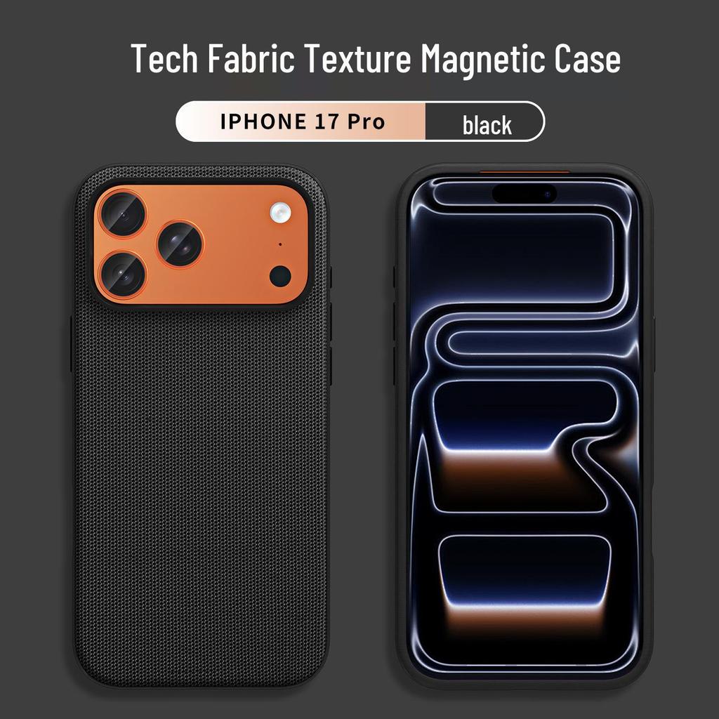 Apple 17 Pro Max Official Fabric Case | Tech Texture | iPhone 16 Magnetic | Drop Protection
