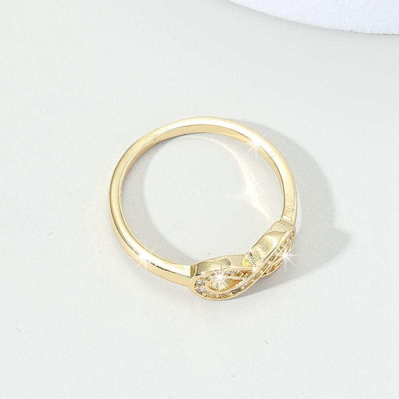 GemChic Женское кольцо Творческая личность Кольцо с цирконием Простое цифровое кольцо на восемь указательных пальцев Мода Все на день рождения, Рождество, ювелирные изделия Подарок