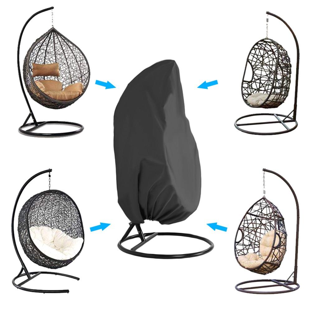 Waterproof Egg Chair Cover Dust-Proof Hanging Chair Protector Durable All Season Cover Backyard