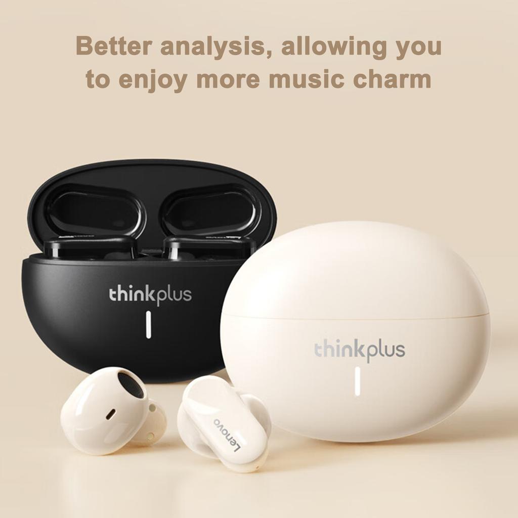 Lenovo Наушники LP19 True Wireless BT5.3 с чехлом для зарядки, спортивные наушники для бега, музыка