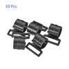 M METERXITY Set of 10 Clamps for Tent Pole Plastic Clip Tent Hook Awning Clamp Fastener Suitable for Camping Hiking C-Clip - (11mm Black)