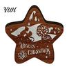 Festive Home Decor 3D Wooden LED Christmas Night Light, Hollow Carved Tabletop Seasonal with Warm Glow, Holiday And Office Decoration Light Lamp