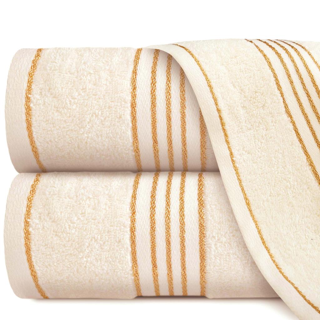 FROTTE cotton towel 50x90 for bathing, plain TIWANO, ecru color