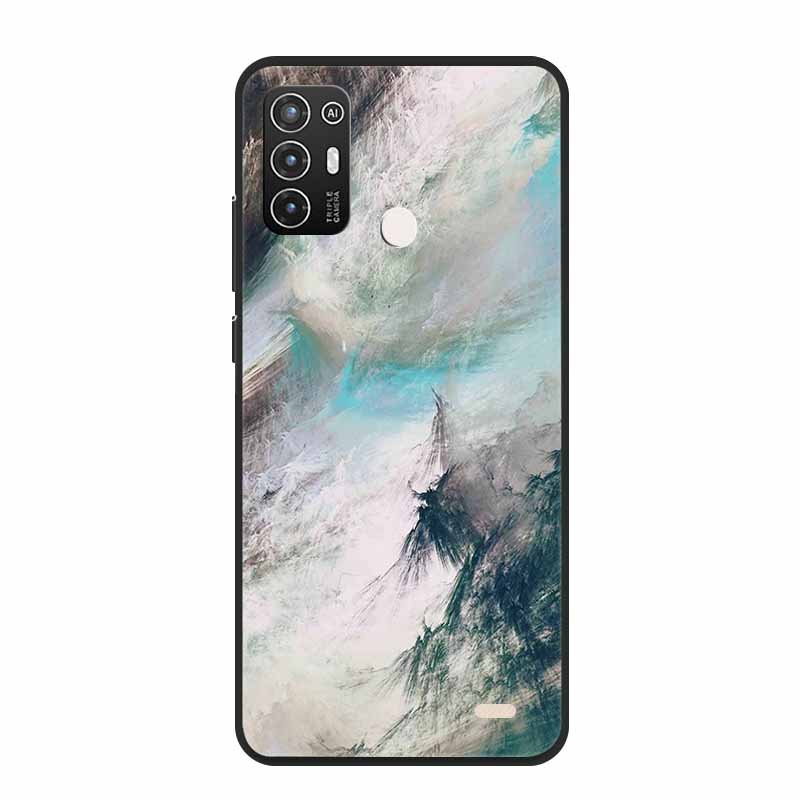 For ZTE Blade A52 / A52 Lite Case A72 4G 5G Marble Soft TPU Silicone Phone Cover for ZTE Blade A52Lite Bumper Shockproof Shell
