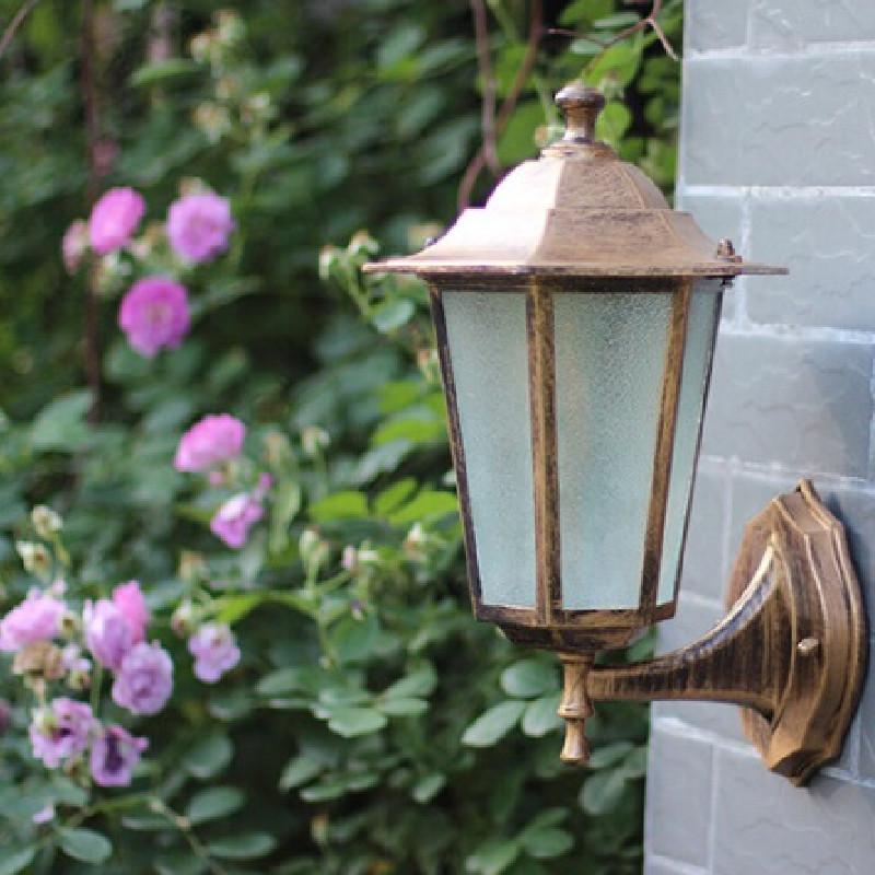 Лампа Шестигранная Настенная Уличные Осветительные Приборы Садовые Светодиодные Фонари Водонепроницаемый Инструмент