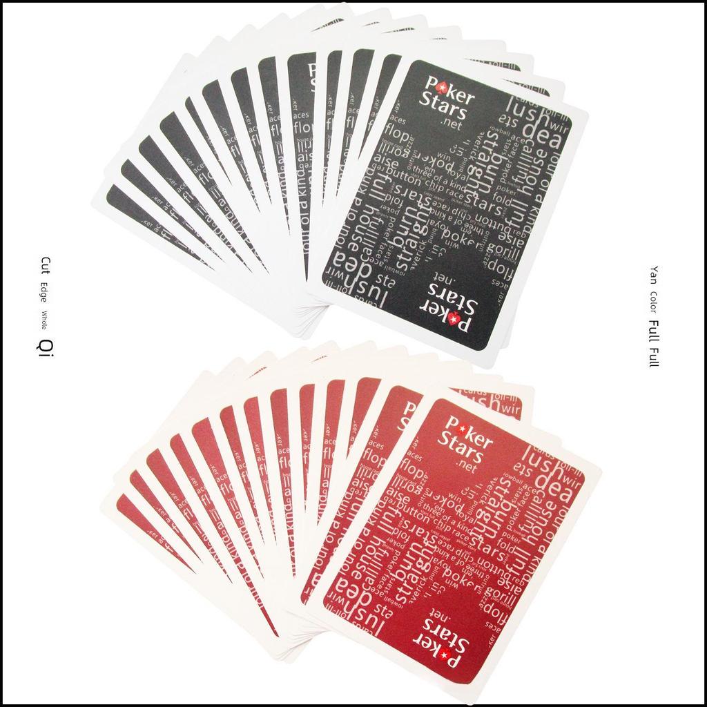 Моющиеся матовые пластиковые игральные карты, крупный шрифт, набор для покера из ПВХ (Красный и черный), Дополнительный вариант отделки: желтый песок