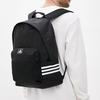 Adidas Classic Three Stripes Polyester Backpack Unisex Backpacks Black FT6713