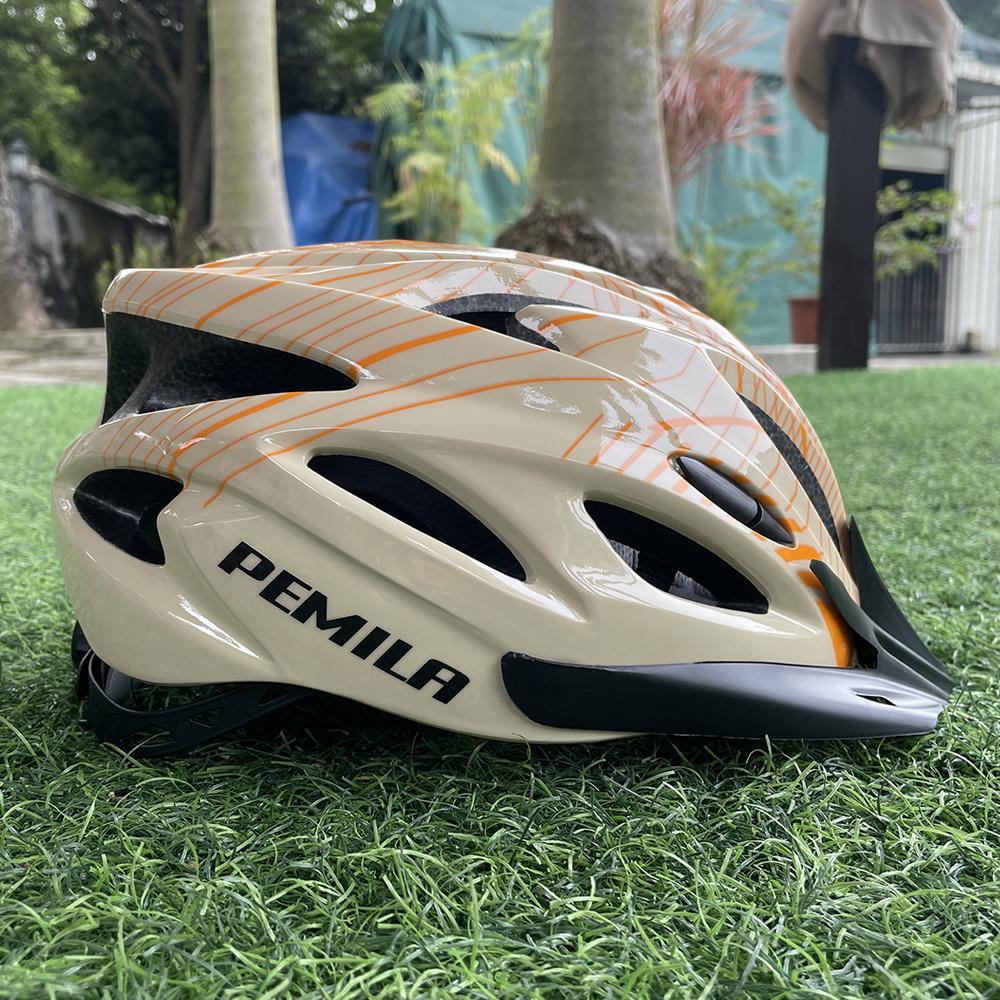 PEMILA 2024 New Ultralight Cycling Helmet Cycling Safety Cap MTB Bicycle Helmet For Women Men Racing Equipment Bike Helmet Visor