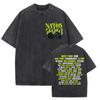 Rapper Natos Waor Vintage Washed T Shirt Men Women Summer Letter Print High Quality Tshirts Fashion Cotton Short Sleeve Tshirt