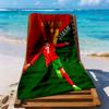 Ronaldo's Iconic Number Seven Customize Text Beach Towel High Absorbency & Quick-Dry Portable for SwimmingBeachCamping Travel Beach AccessoriesGym
