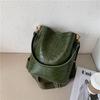 2023 New Stylish Cross-border Fashion Shoulder Bag Street Trend Pu Material Bucket Shape