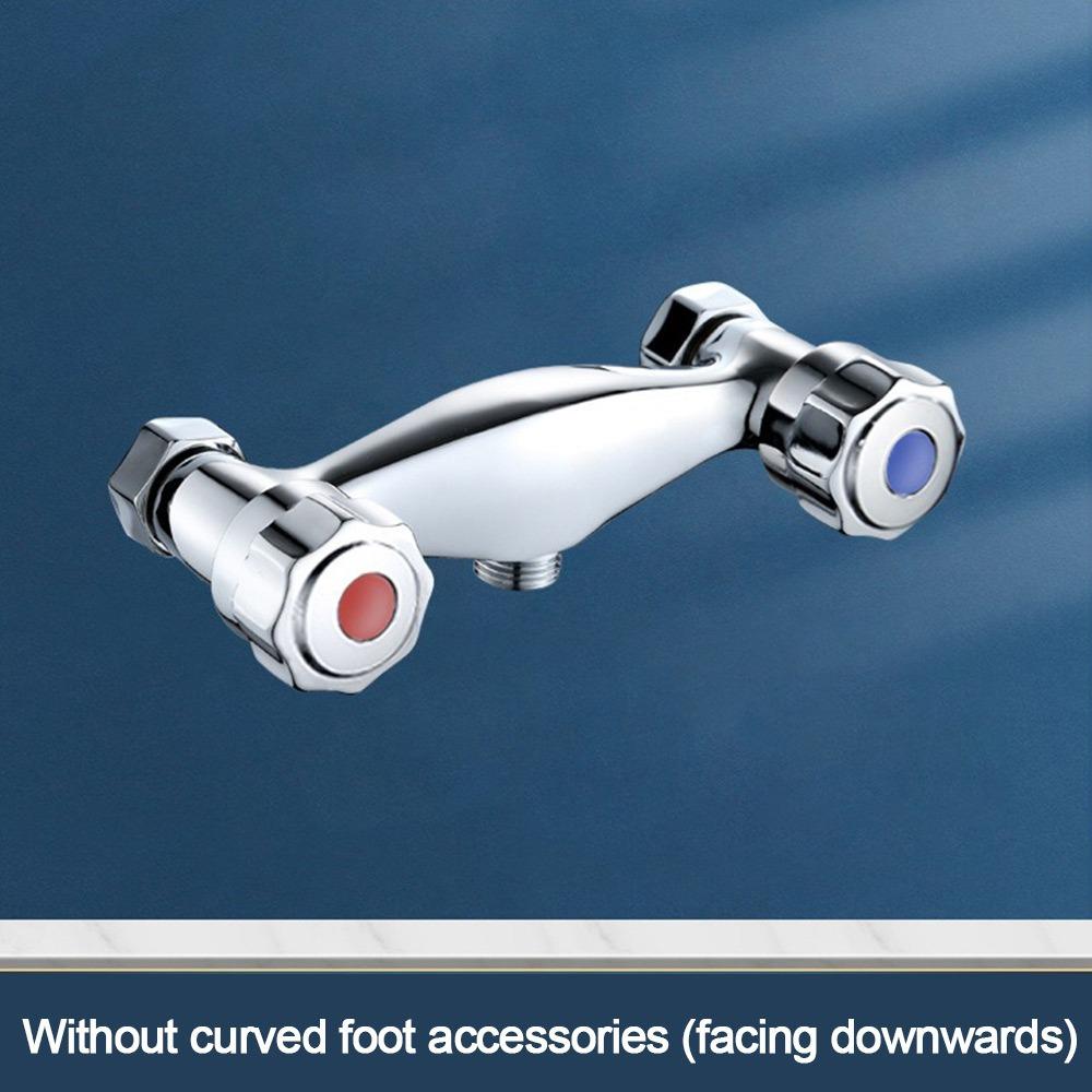 Металлический клапан впускной воды для душа, переключающий клапан горячей и холодной воды, креативный двойной клапан для душевого смесителя