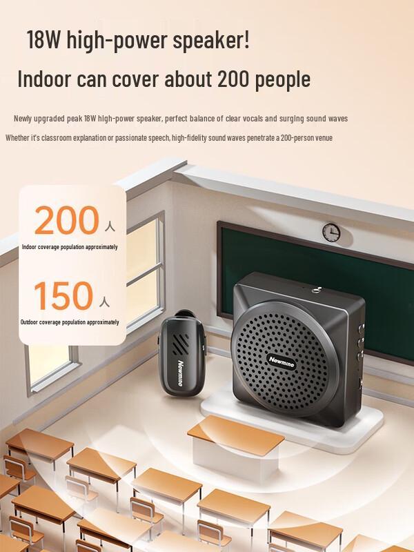 Newmine U-238 Pro Portable Voice Amplifier with Bluetooth Speaker