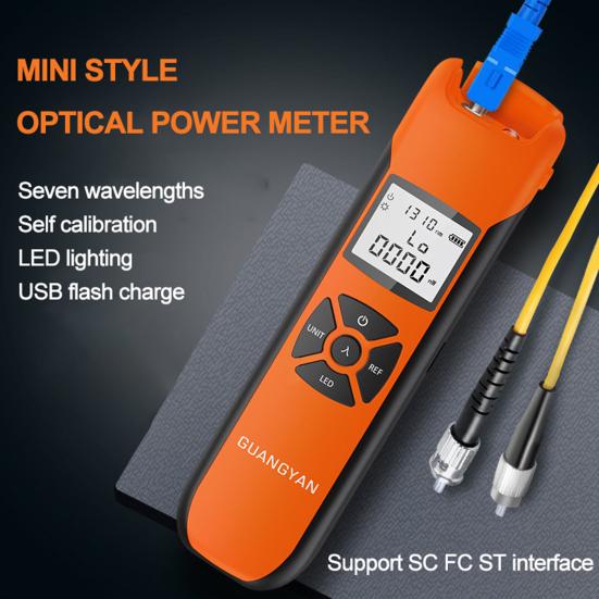 Детектор оптического кабеля, платный высокоточный светодиодный светильник с подсветкой, поддержка самокалибровки, тестер оптического кабеля, промышленный