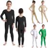 Children's Ballet Gymnastics Leotard Dance Costume Girls Long Sleeves Jumpsuit Bodysuit Dancewear Kids Full Body Unitard