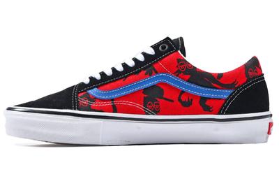 Men's Sneakers Old Skool Krooked By Natas For Ray Black Red Blue Black/Red/Blue/White