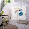 Блестящий мраморный агатовый чехол для подушки с синим геометрическим цветком, полиэстер, наволочка, автомобильный диван, декоративные наволочки, домашний декор