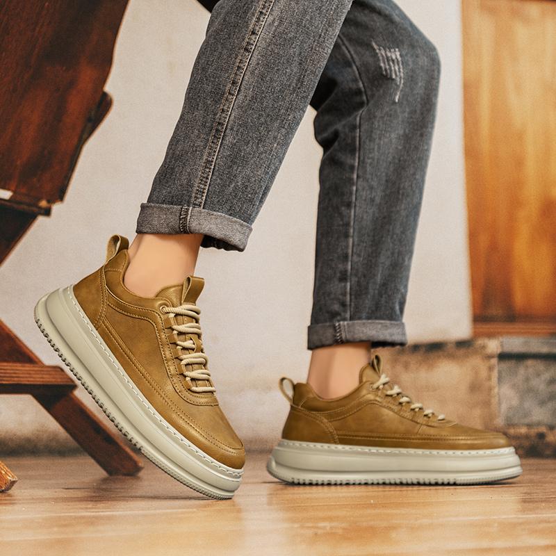 Модные мужские туфли для сноуборда, увеличивающие рост, минималистский стиль моды, для отдыха на открытом воздухе, для прогулок, для офиса, для молодежи, качественная обувь