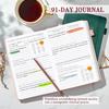 JUBTIC Guided Anxiety Journal – Guided CBT Journal with Prompts for Self Care & Stress Relief, Cognitive Behavioral Therapy Mental Health Journal