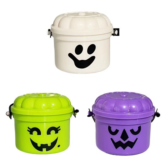 3/7 шт. Мини-ведерко-тыква Яркий ностальгический дизайн Странная атмосфера Жуткое украшение в виде мини-ведерка-тыквы