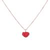 Banyan Tree S925 Silver Red Heart Pendant Valentine's Clavicle Necklace for Women