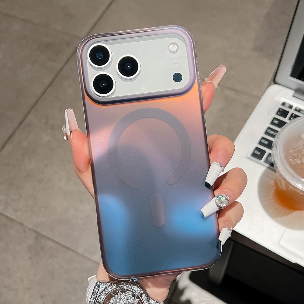 Красочная акварель для чехла телефона Magsafe для iPhone 17 16 15 14 13 Pro Max Магнитная Беспроводная зарядка Ударопрочный Жесткий задний чехол