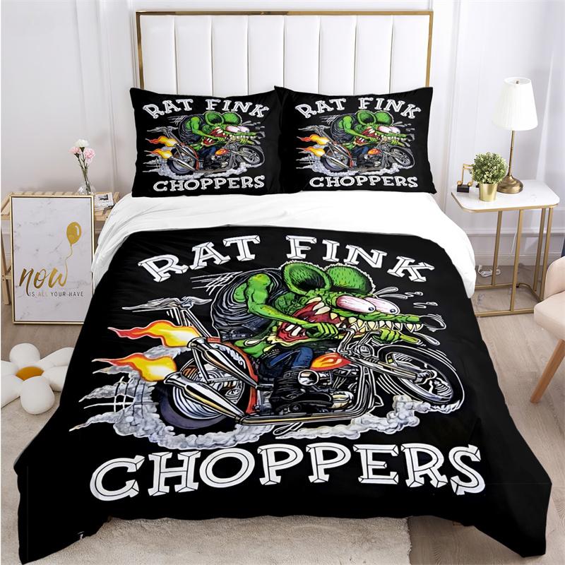 Мультяшный забавный крыса Финк постельное белье пододеяльник с наволочкой домашний текстиль Twin Full Queen King детский подарок