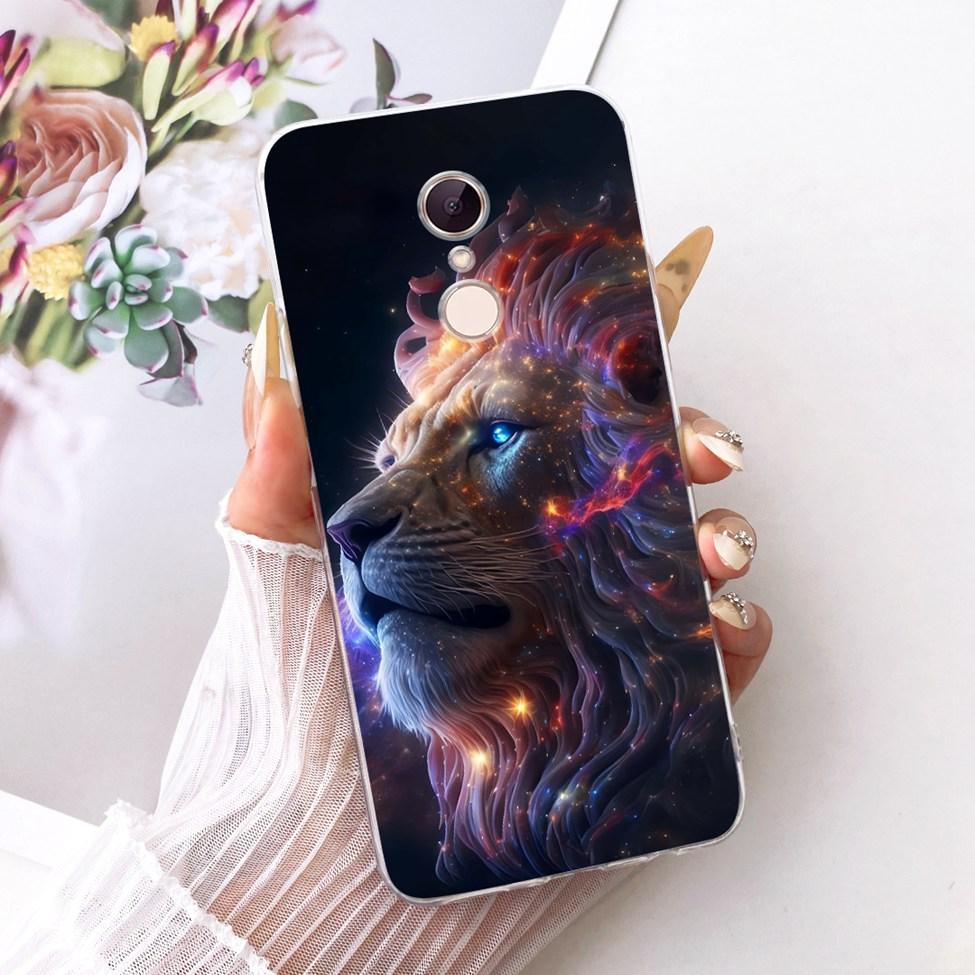 For Redmi 5 Case Cover Transparent Cute Cat Fashion Butterfly Funny Painted Casing MDG1 MDI1