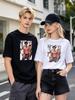 Unisex T Shirt Bruce Lee Retro Printed Casual Loose Comfy Daily Summer Top