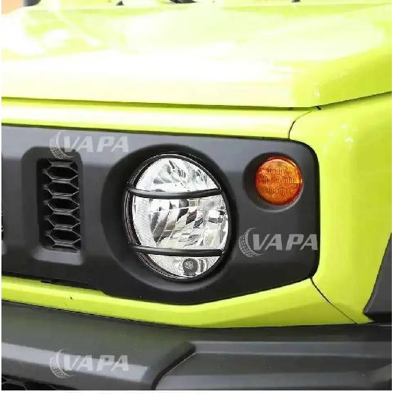 Car Headlight Metal Decoration Lamp Protective Cover for Suzuki Jimny 2019 Up Exterior Accessories