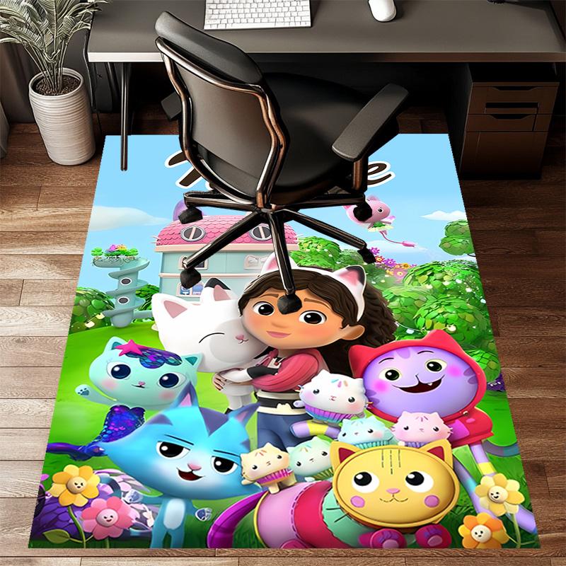 Custom Gaby's Bubble House Mat Personalized Name, Polyester Washable Indoor Entryway Rug, Gift for Christmas, Easter, Thanksgiving Day