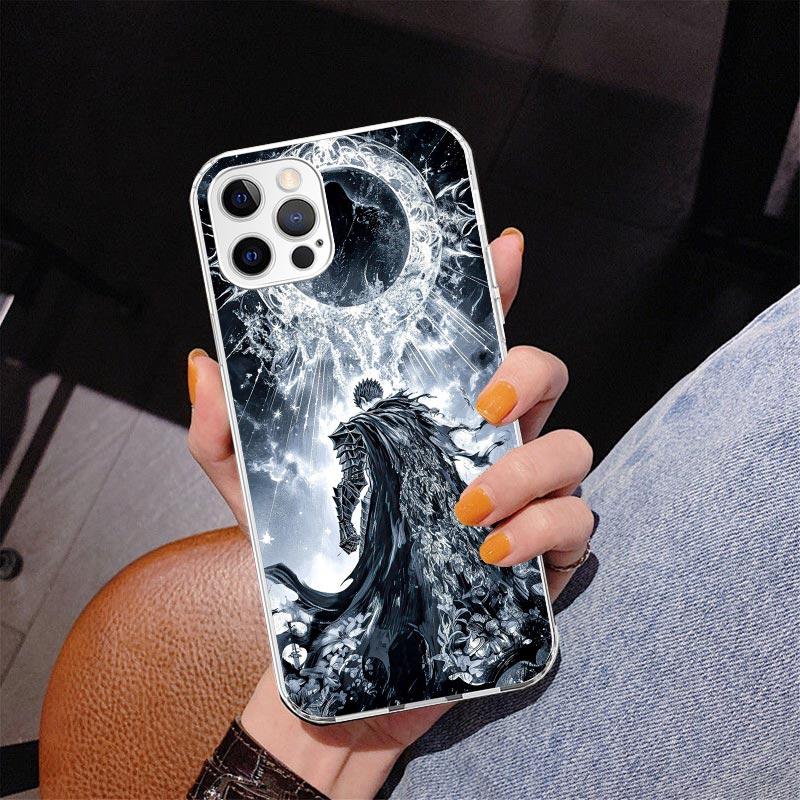 Черно-белый Чехол для телефона G-Guts B-Berserks Для iPhone 13 12 Mini 11 Pro Max XS XR X SE 7 8 Plus 5S 5 6S 6 Подарок Печатная Крышка Fundas