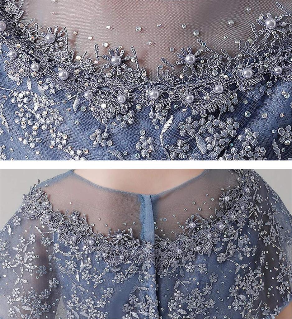 VIISEN Piano Recital Concert Junior Formal Wedding Birthday Bridesmaid Elegant Embroidered Size Size Children's Dress, Kids' Dress, Girls' Dress,