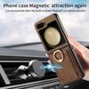 Ring Holder Wallet Card Holder Leather Cover for Samsung Galaxy Z Flip 6 5 4 3 5G Protection Phone Case Bag Z Flip6 Flip5 Flip4 Flip3