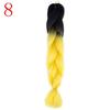 Ombre Braiding Hair Extensions 24inch 115g Synthetic Jumbo Braids Hair Fiber Pink Purple Blue Green