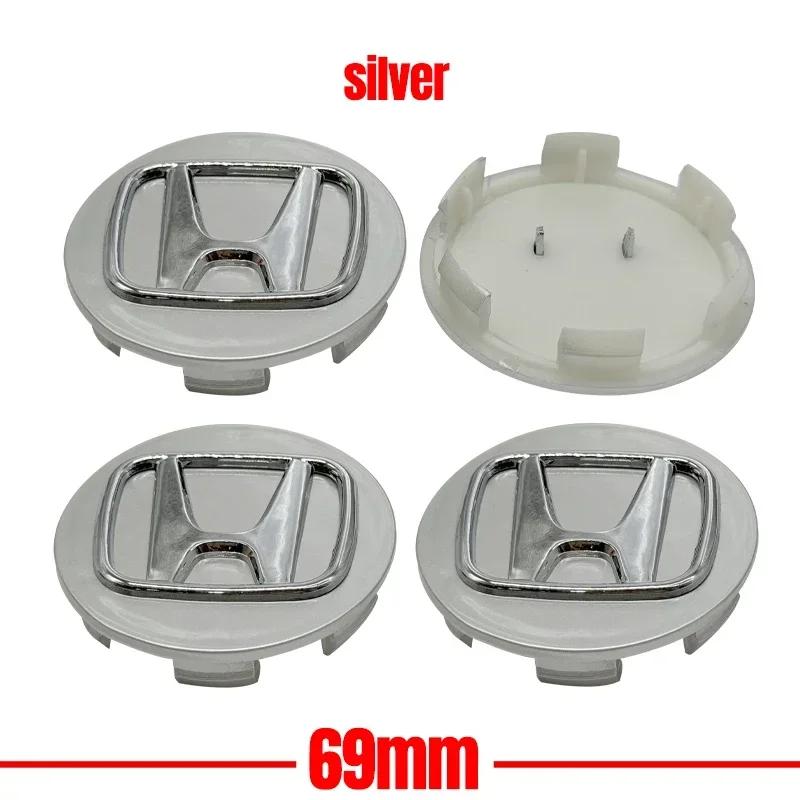 TR3-4pcs/set Car Styling Wheel Center Cap Hub Covers Badge Accessories For Honda Civic Fit Jazz Accord Pilot CRV Passport City XRV