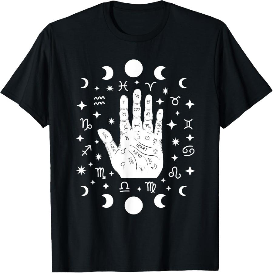 Astrology Hand - Gothic Witch Witchcraft Occult Pagan T-Shirt