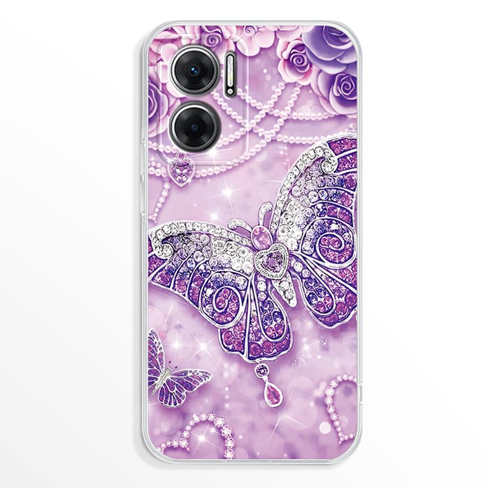For Redmi Note 11E 5G Case 2022 Cute Fashion Clear Soft Phone Cases for Xiaomi Redmi Note 11E Silicon Back Cover 11 E TPU Bumper