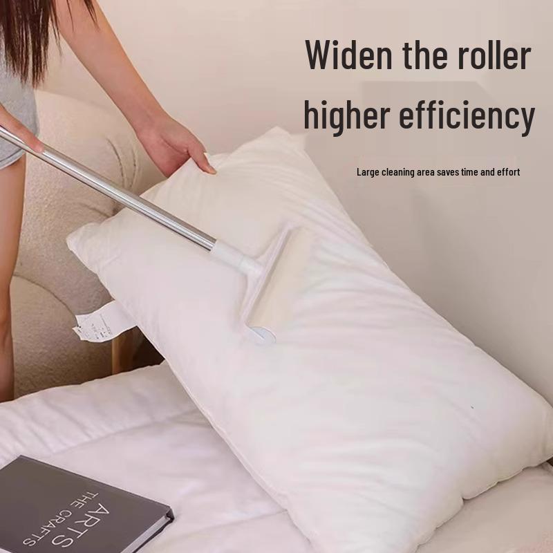 Long Handle Lint Roller for Pet Hair Removal On Floors and Clothes